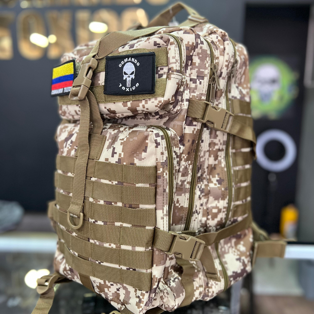 Bolso Táctico 464 de 60 litros-Amplio, resistente y diseñado para acompañarte en las aventuras más exigentes.