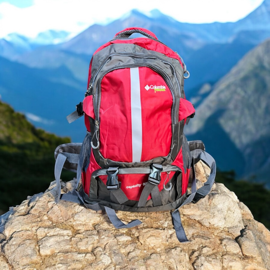 Bolso Camping Impermeable 50L-Listo para acompañarte en cada aventura.