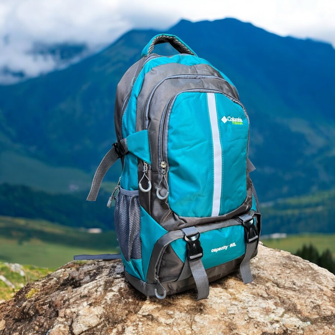 Bolso Camping Impermeable 50L-Listo para acompañarte en cada aventura.