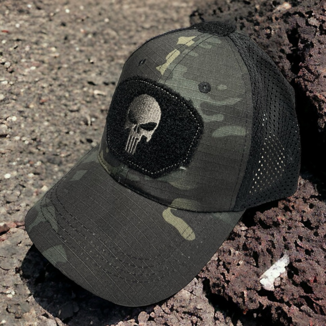 Gorras punisher-Actitud, carácter y diseño táctico en una sola pieza.